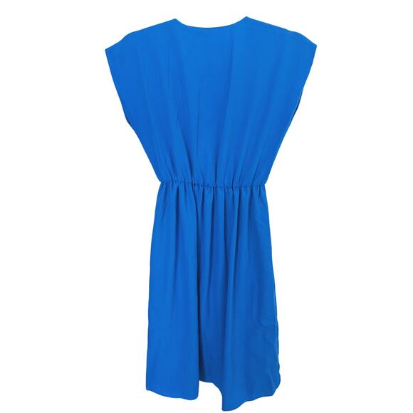 Yumi Kim V-Neck Mini Dress Embroidered Blue White XS Soft Femme Oriental Floral - Picture 3 of 6